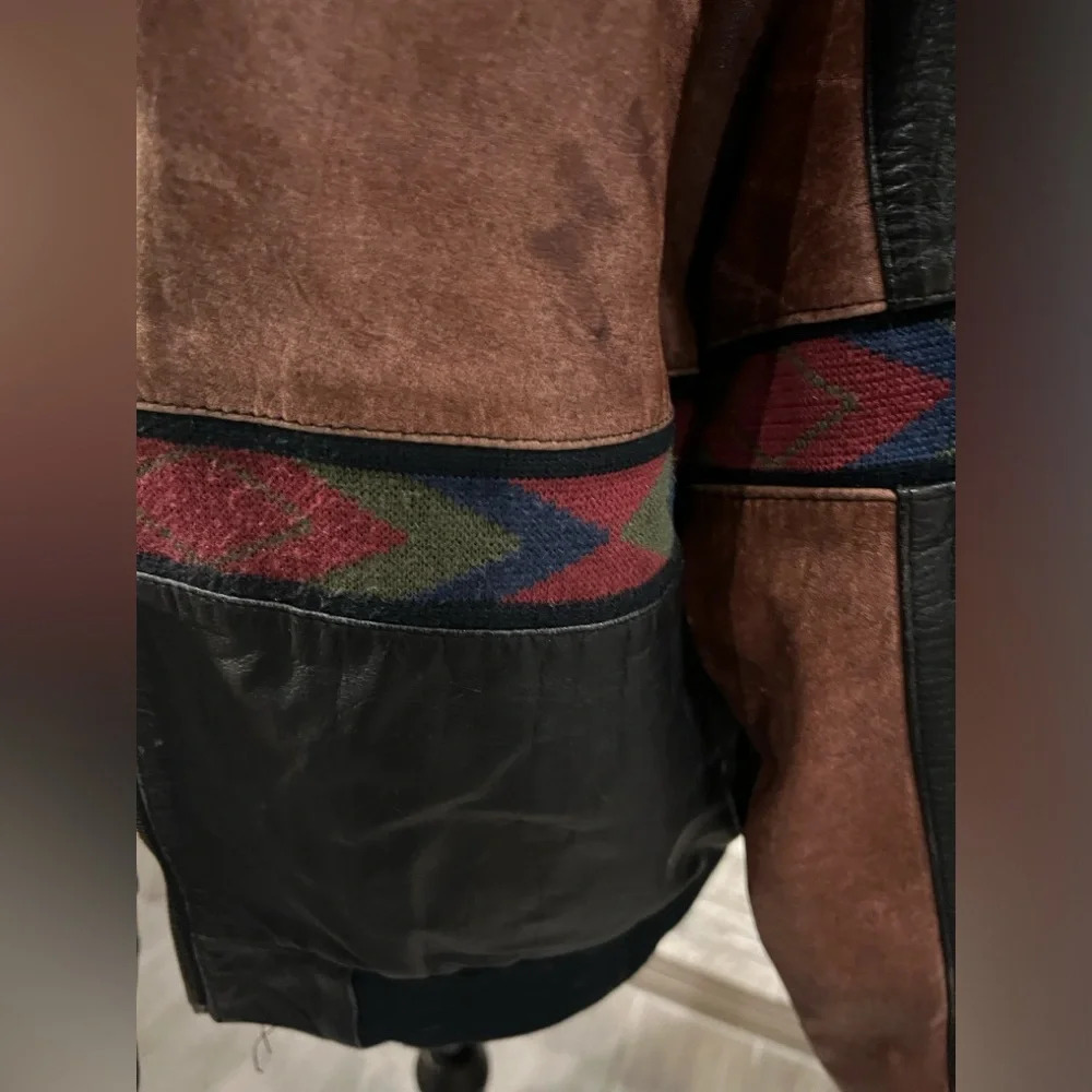 Phase 2 Vintage Man's Leather Jacket Large - image 7